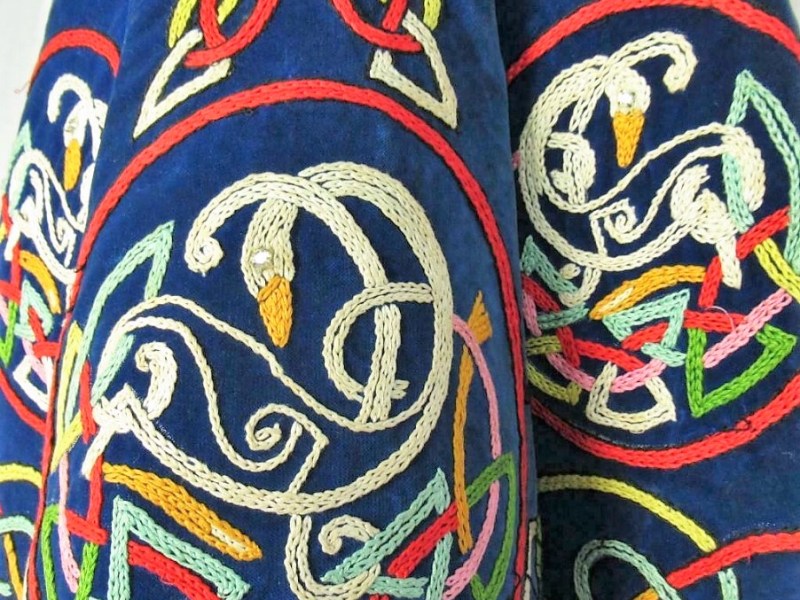 Navy Embroidered Girl’s Dress Est. 9-10&nbsp;years